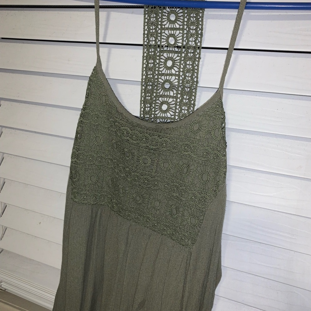 green blouse